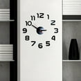 thumbnail image 3 of Fdelink Wall Stickers DIY Wall Clock 3D Mirror Surface Sticker Home Office Decor Clock Black, 3 of 4