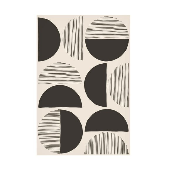 Trademark Fine Art jay stanley Circles and Lines 3 Canvas Wall Art