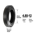 thumbnail image 5 of MaxAuto 4.80-12 480-12 4.80x12 Boat Trailer Tires 6PR Load Range C Set of 2, 5 of 5