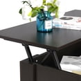 thumbnail image 5 of ZENSTYLE Lift Top Coffee Table Hidden Storage Cabinet Compartment Long lasting Brown Finish, 5 of 5
