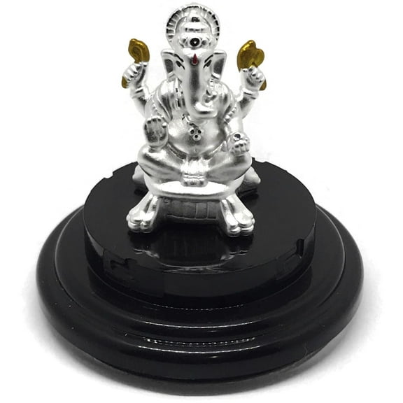 999 Pure Silver Ganesh idol / Statue / Murti (Figurine #24)