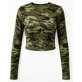 thumbnail image 4 of BOOMNY Womens Long Sleeve Cropped Tshirts Crew Neck Y2K T-Shirt Streetwear Fall Tee Tops for Women, 4 of 4
