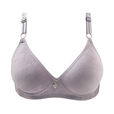 

Ozmmyan Wirefree Bras for Women Plus Size Adjustable Shoulder Straps Lace Bra Wirefreee Extra-Elastic Bra Active Yoga Sports Bras 34B/C-44B/C Summer Savings Clearance