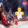 thumbnail image 2 of Ángel inflable navideño IKNHYEG para decoración exterior 150 x 150 cm, 2 of 7