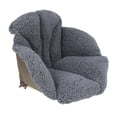 thumbnail image 4 of Cojín para silla de juego con respaldo antideslizante, cojín para escritorio de oficina, silla Gris, 4 of 9
