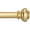 Gold, variant on Heavy Duty White Curtain Rods, 1 Inch Diameter, 28 to 48 Inch, Classic Finials, Iron, Wall Mounted, Color-treated, Wear-resistant Coating