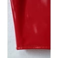 thumbnail image 7 of YONGHS Womens High Waist Elastic Bodycon Pencil Skirts PVC Leather Slim Fit Mini Skirts Red S, 7 of 7