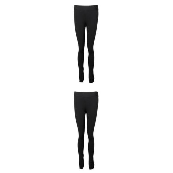 Pantalones Largos De Práctica De Patinaje De 2 Piezas, Medias Cálidas Para Mujeres Y Niñas Sunnimix none