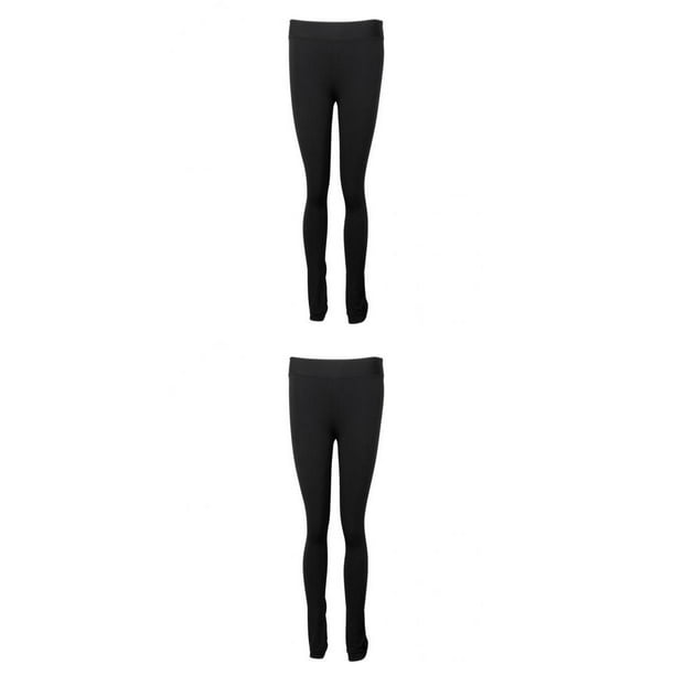Pantalones Largos De Práctica De Patinaje De 2 Piezas, Medias Cálidas Para Mujeres Y Niñas Sunnimix none