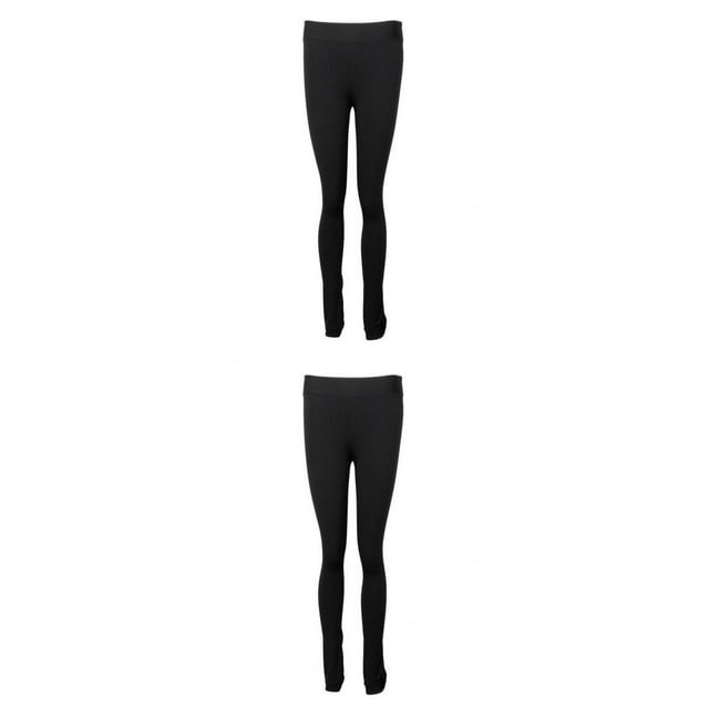 Pantalones Largos De Práctica De Patinaje De 2 Piezas, Medias Cálidas Para Mujeres Y Niñas Sunnimix none