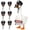 Black, variant on Sunflower Goose Outfit Decor Set Country Themed Costume with Straw Hat Apron Basket for Porch Goose Statue Outdoor Garden Ornament Porch Goose Outfits