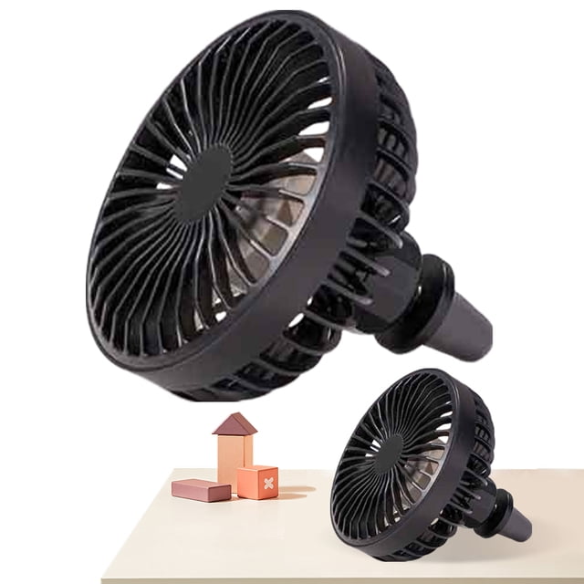 Nuevo ventilador para automóvil aire para automóvil refrigeración inalámbrica y silenciosa ventilador para automóvil recargable por USB (mini ventilador para automóvil HX-808)