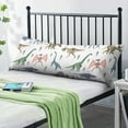 thumbnail image 2 of Funny Flying Dinosaur Pillow Case - 20x54 Long Body Pillow Cover - Vibrant Colors - Machine Washable, 2 of 7