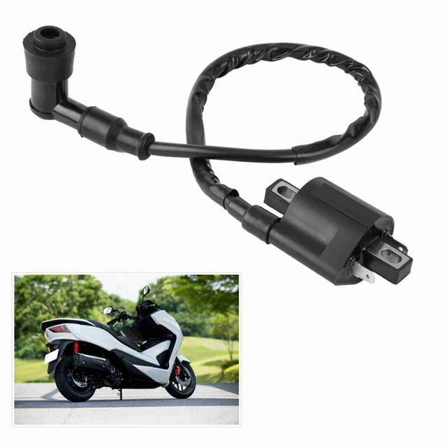 Motorcycle 2 Pin Ignition Coil for CBF125 CBR125 CR125 CR250, Ignition Coil Spark Plug Ignition Part