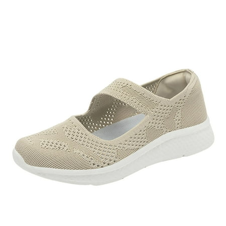 

Fsqjgq Womens Womens Shoes Solid Color Casual Shoes Woven Hollow Breathable Fashion Flat Slip On Casual Sport Shoes Mens Swim Shoes Size 11 Beige 39
