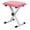 Pink, variant on 5 Core Keyboard Bench 2 Inch Padded Cushioned Piano Stool Height Adjustable 19" Guitar Seat Portable