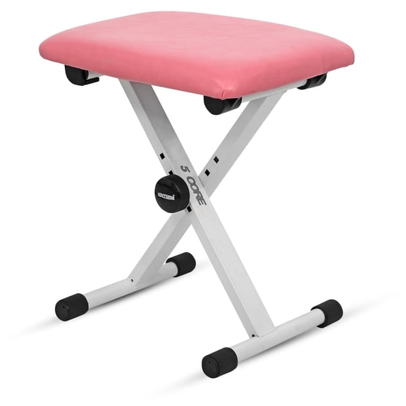 5 Core Keyboard Bench 2 Inch Padded Cushioned Piano Stool Height Adjustable 19" Guitar Seat Portable