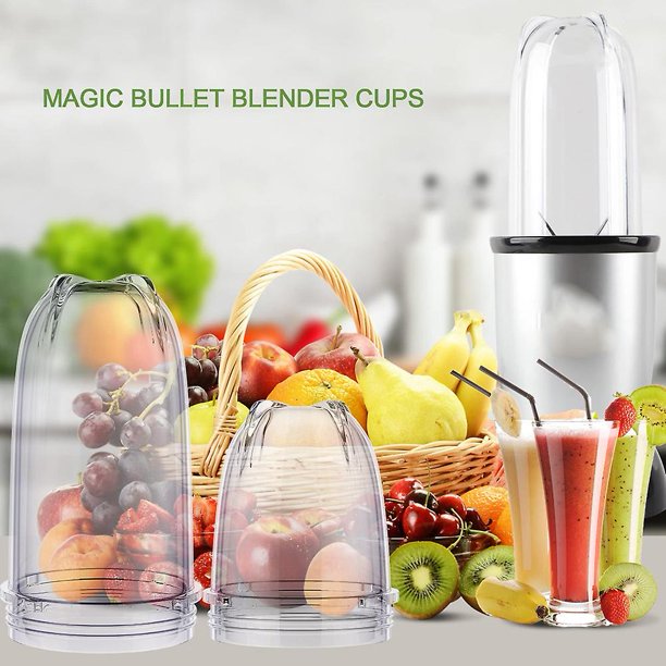 qt Replacement Cross Blade + Tall Cup Set, Replacement Parts for 250W Magic Bullet Blender Juicer