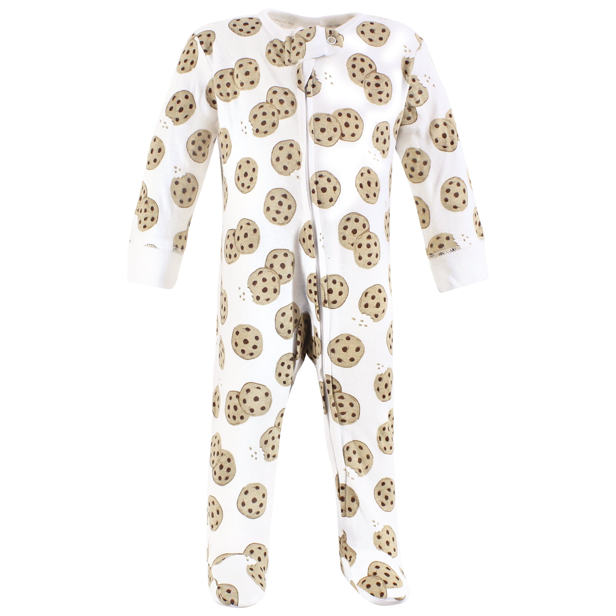 Touched by Nature Unisex Baby Organic Cotton Sleep and Play, Cookies And Milk, 3-6 Months