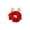 red one111, variant on Iumwxz Porch Goose Outfit, Soft Polyester Fabric, Adjustable Neck Circumference 10cm to 25cm, Glitter Antler Decorations, 9cm Width, Reusable for Indoor Outdoor Statue Figurine Display