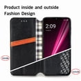 thumbnail image 4 of Allytech Flip Wallet Case for T-Mobile REVVL 6 5G, Premium PU Leather Luxury Case with Kickstand & Card Slots, Strong Magnetic Closure Inner Soft TPU Shockproof Protective Case for Women Men - Black, 4 of 7