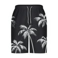 thumbnail image 4 of Viikei Men's Quick Dry Lounge Shorts-Home Comfort,Men Casual Fashion Print Shorts with Pockets Elastic Waist Beach Pants Black L, 4 of 5