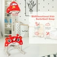 thumbnail image 6 of Gymax 3-in-1 Basketball Hoop for Kids Adjustable Height Playset w/ Balls Red, 6 of 10