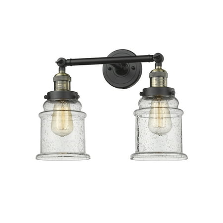 

Innovations Lighting 208 Canton Canton 2 Light 17 Wide Bathroom Vanity Light - Black