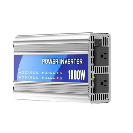 Sine Wave Inverter,DC12V to AV110V Power Converter,for Car RV Truck Solar Home Off-Grid Use ,Rapid Cooling with Minimal Noise
