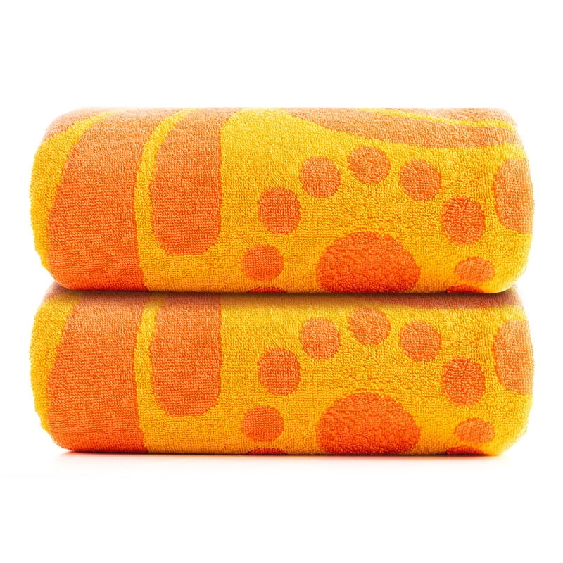 Evimpex 100%-Cotton 2pcs/SET Beach & Pool Towels - Large Cotton Towels for Pool, Beach, Bath, Gym & More - Soft, Absorbent & Oversized Beach Towels 36” x 72”