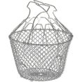 thumbnail image 1 of Folding salad basket with reinforcement - stainless steel - easy to store - gentle rotation - 22.5 cm hwy, 1 of 3