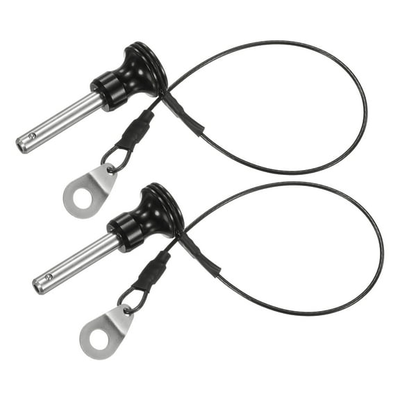 Uxcell 2Pcs Ball Locking Pins 6mm Dia 25mm Usage Length Push-Button Quick Release Pin