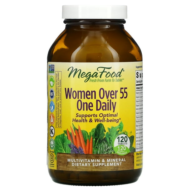 MegaFood Women Over 55 One Daily Multivitamin 120 Tablets Walmart