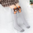 thumbnail image 4 of Ludlz Girls Knee High Socks for Child Boot Fun Crazy Long Tall Funny Animal Colorful Kids Socks Kid Girl Lion Fox Monkey Thigh High Over The Knee Stockings Cotton Long Socks, 4 of 7