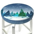 thumbnail image 3 of Naloa Christmas Trees Round Bar Stool Cushion Cover 12-14 inch, Fits Kitchen, Office, Restaurant Chairs - 14 inch, 3 of 7