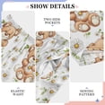 thumbnail image 4 of Wobogo Teddy Bear Daisy Long Pajama Pants Bottoms Soft Sleepwear with Pockets, 4 of 9