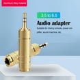 thumbnail image 4 of Headphone Adapter 6.35 mm Male to 3.5 mm FemaleWear-resistant Jack Converter Stereo Dual Channel Audio Plug Gold Plating Process 3.5to6.5 Gold, 4 of 6