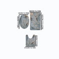 thumbnail image 3 of shyuyusa Marble Pattern Bathroom Rug Combo, Waterproof Non Slip Toilet Mat Set for Washroom Floor Anti Dirty Daily Sanitary Protection, 3 of 8