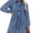 Bay Blue, variant on Denim Dress for Women Babydoll Long Sleeve Shirt Sleeve Mini Dresses Loose Flowy Dress Size M Fit Size 8 Size 10