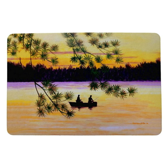Betsy Drake Interiors Sunset Fishing Door Mat 18x26