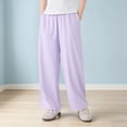 thumbnail image 5 of Girls' Pants Wide Leg High Waist Casual Sweatpants Summer Tween Flowy Baggy Joggers with Pockets Kids Back to School Clothes, 5 of 5