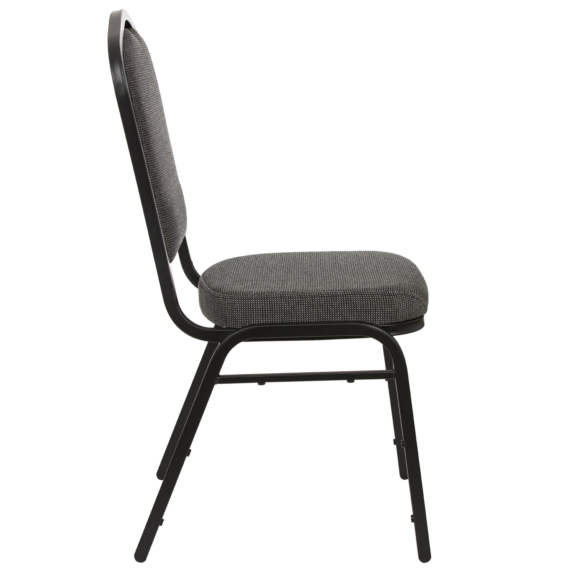Hampden Furnishings Lila Collection Fabric Banquet Chair, Greystone, Pack of 2