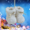 thumbnail image 5 of Fuzzy Christmas Tree Ornaments Mini Boots Decorations with Bow Plush Holiday Booties Ornament for Xmas Tree Holiday Birthday Decor, 5 of 6