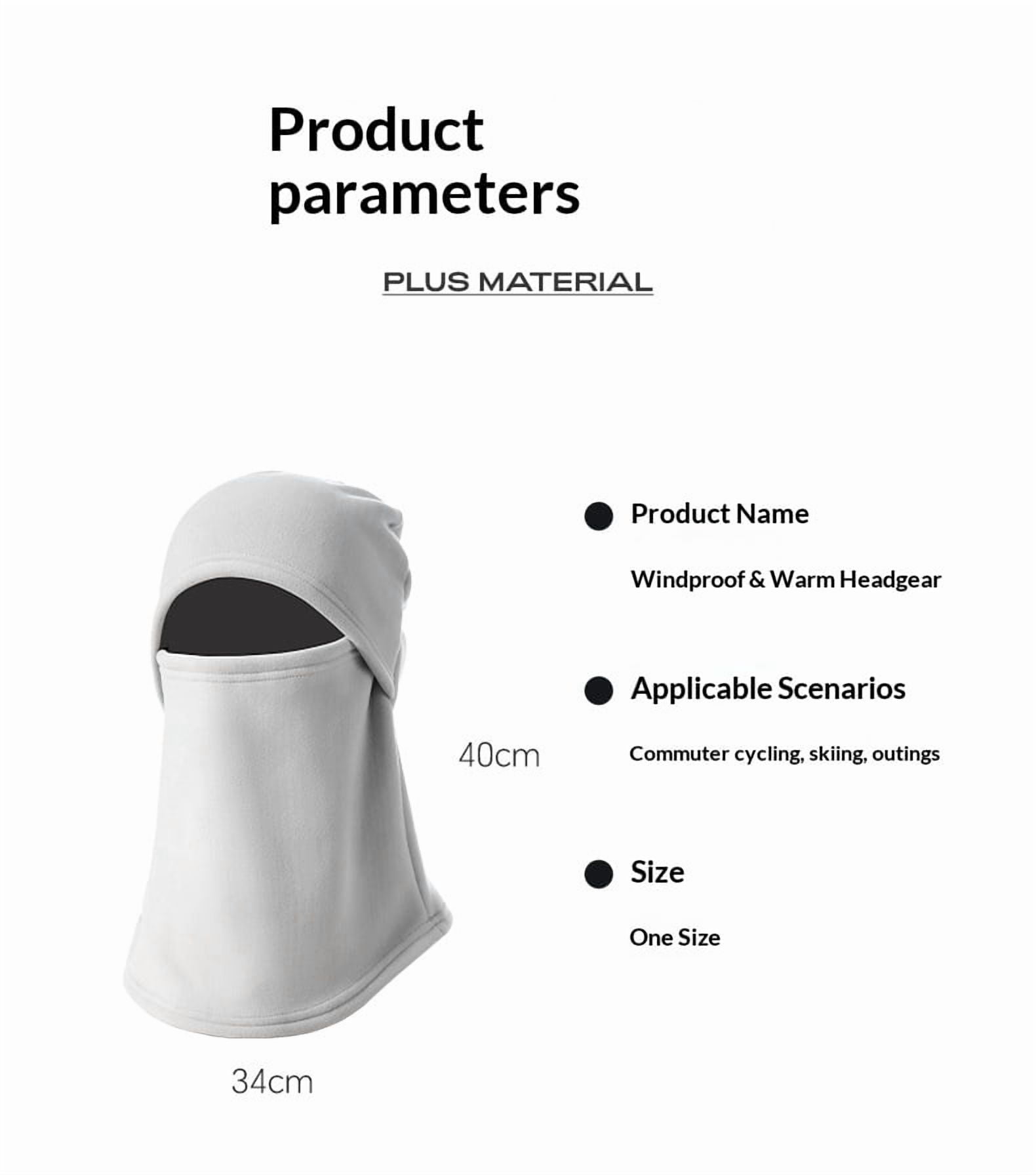 Windproof Winter Face Mask Warm Ski Mask for Men and Women Cold Weather Motorcycle Bike Cycling Neck Warmer