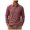 Wine, variant on Linen Shirts for Men Long Sleeve, Casual Summer Button Down Shirt Tops, Fashionable Loose Breathable Solid Color, Grey l