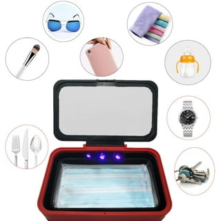 UV Light Sanitizer Box – UV Cell Phone Sanitizer, Phone Cleaner, UV  Sterilizer Box, 2 in 1 Design with Removable UV Light Sanitizer Wand,  Portable