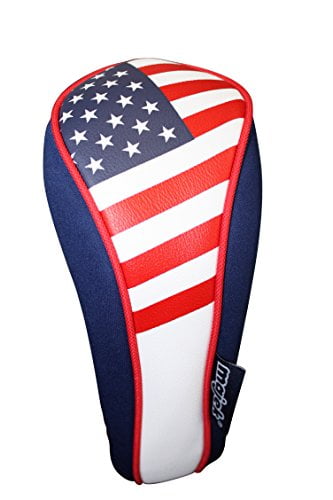 Majek Usa Patriot Golf Hybrid Head Cover Universal Usa Neoprene Style Patriotic Headcover