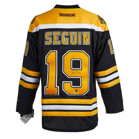 Boston Bruins Shirt Men Large Tyler Seguin Black NHL Hockey Reebok 19 Retro