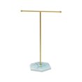 thumbnail image 3 of Yannianjz under $5 Jewelry Stand Display Necklace Holder T-Bar Plated Metal Tabletop Jewelry Organizer Tower for Show Jewelry Hanging Pendant Earring Bracelet Ring Accessorie with Bases, 3 of 9
