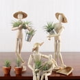 thumbnail image 6 of BELUPAI Air Plant Holder Wooden Jointed Mannequin Plant Stand Gardening Movable Joints Wooden Decorate Stent Mannequin, 6 of 16